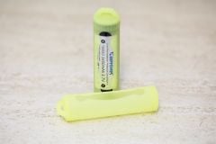 1 x 18650 Silicone Holder (DayGlow Yellow)