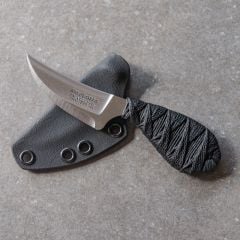 Ban Tang x Shivworks Clinch Pick Knife (Double Edge, Cord Wrap, Integrated Ulti Clip Slim 2.2) (Black-Black)