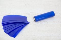 18650 Battery PVC Wrap Translucent Blue (Pre-cut, 10 Pieces)