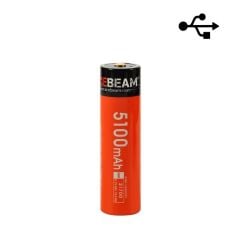 21700 Acebeam IMR21700NP-510A 5100mAh 20A High Discharge Protected Button Top (USB-C Recharge Port)