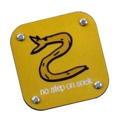 METL No Step on Snek Layered Metal Velcro and Magnet Backed Morale Patch