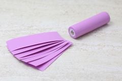 18650 Battery PVC Wrap Lavender Pink (Pre-cut, 10 Pieces)