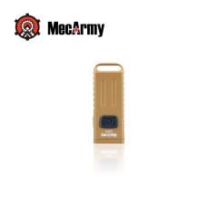 Mecarmy SGN3 XP-G2 160 lumens + UV + Red USB Rechargeable Keychain Light (Tan)