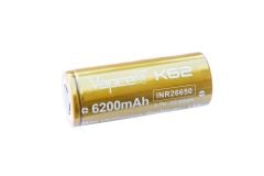 26650 Vapcell INR26650 K62 6200mAh 15A High Discharge Flat Top Li-ion Battery