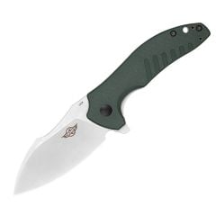 Oknife Zilla Folding Pocket Knife (Liner Lock, Flipper Tab, Green G10)