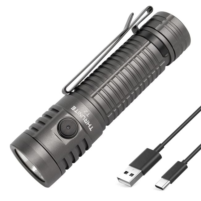 T2 Cree XHP70.2 3757 Flooder (Battery included) (Metal Grey)